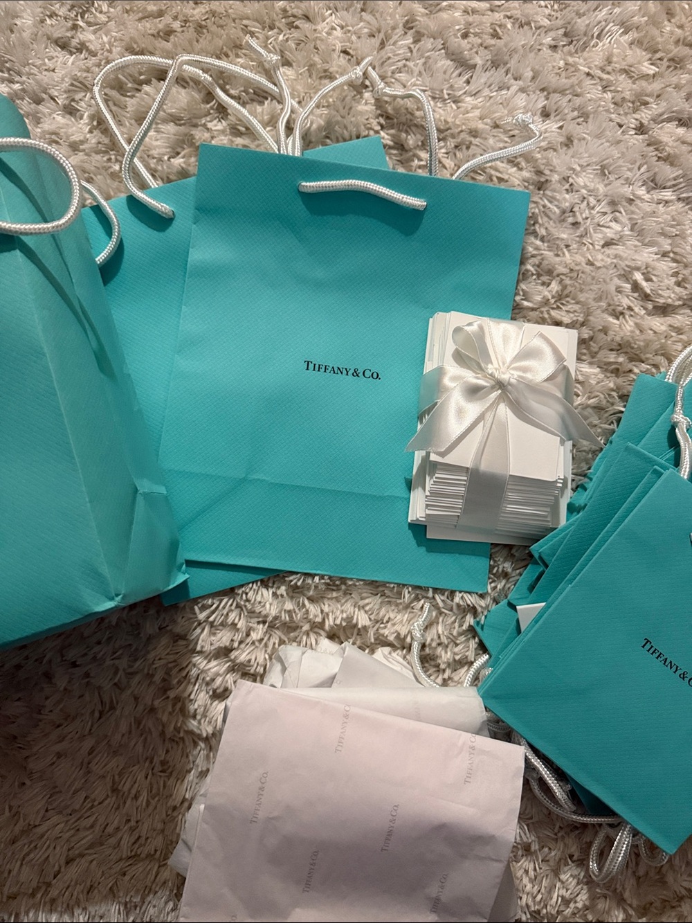Tiffany & Co. Blue Gift Bags and Small gift cards - Picture 2 of 3